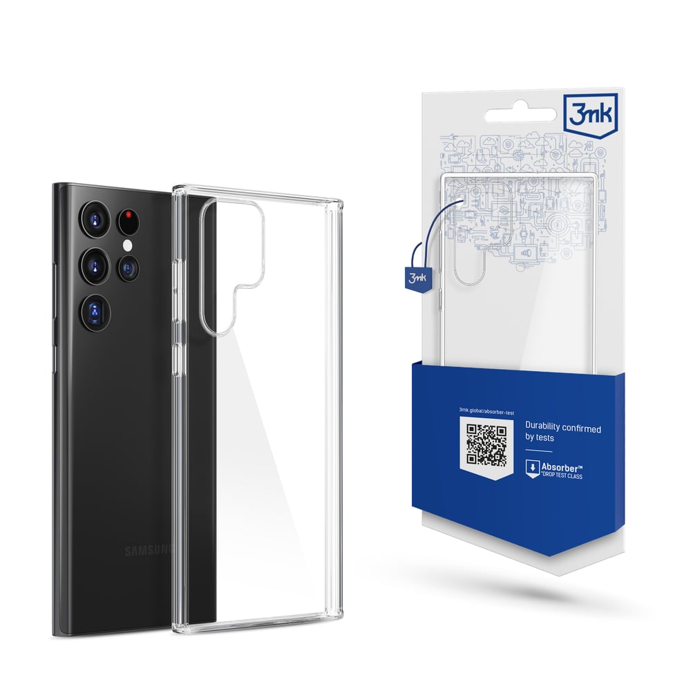 3MK Clear Back Cover Σιλικόνης 1.2mm Διάφανο (Galaxy S22 Ultra 5G)