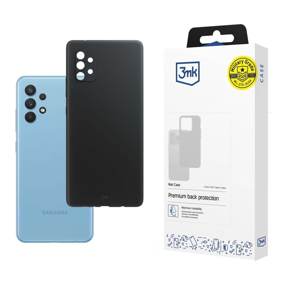 3MK Matt Back Cover Σιλικόνης Μαύρο (Galaxy A33 5G)