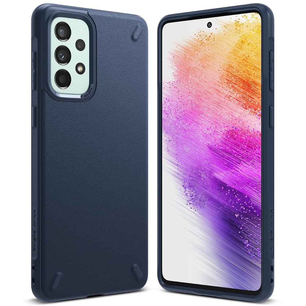 Ringke Onyx Back Cover Σιλικόνης Navy Μπλε (Galaxy A73)