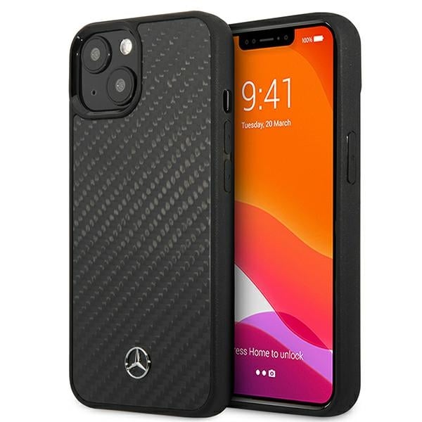 Mercedes-Benz Dynamic Line Back Cover Πλαστικό Carbon Black (iPhone 13 mini)