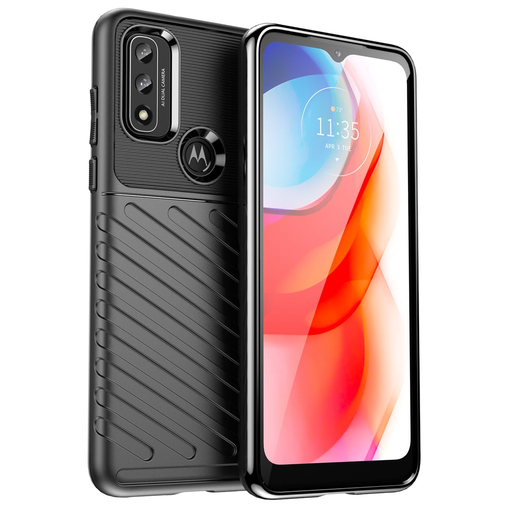 Hurtel Thunder Back Cover Σιλικόνης Μαύρο (Motorola Moto G Play 2022)