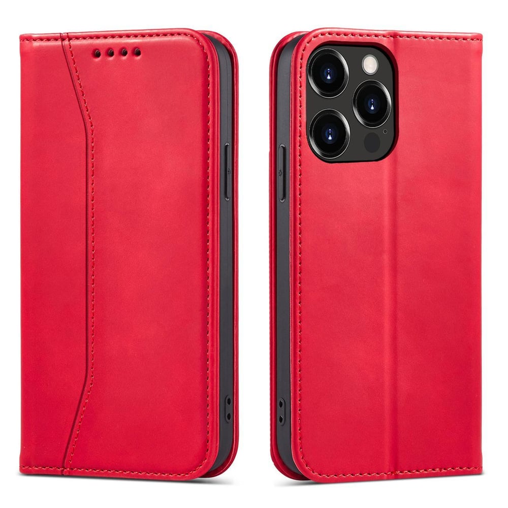Hurtel Magnet Fancy Wallet Δερματίνης Κόκκινο (iPhone 14 Pro)