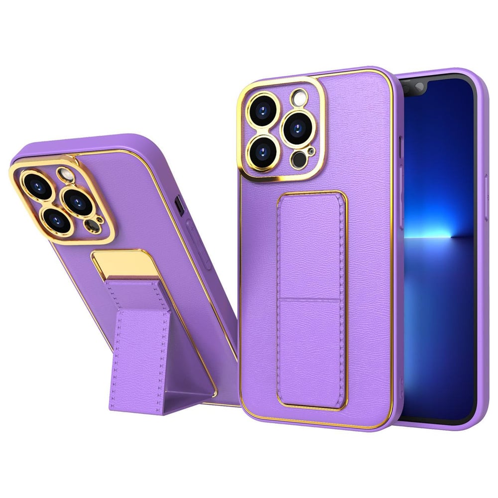 Hurtel Kickstand Back Cover Σιλικόνης Μωβ (iPhone 13 Pro Max)