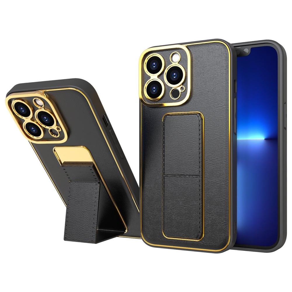 New Kickstand Back Cover Σιλικόνης Μαύρο (Galaxy A12)