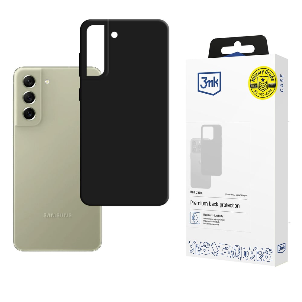 3MK Matt Case Back Cover Σιλικόνης Μαύρο (Galaxy S21 FE 5G)