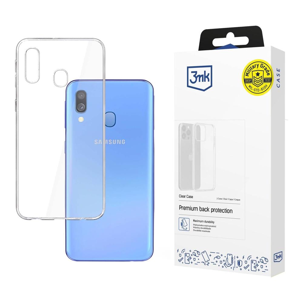3MK Clear Back Cover Σιλικόνης 1.2mm Clear (Galaxy A40)