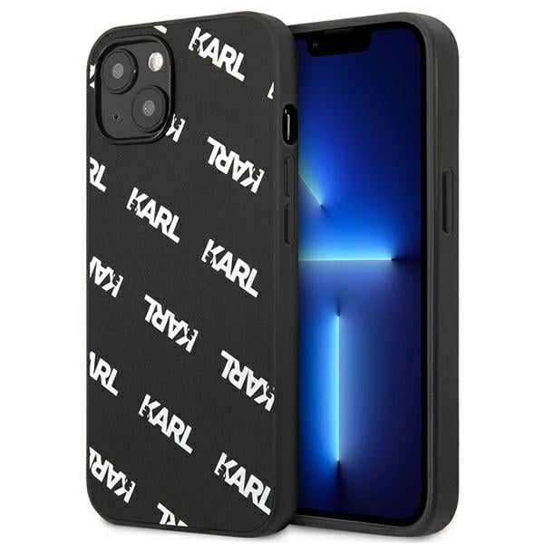 Karl Lagerfeld Allover Back Cover Πλαστικό Μαύρο (iPhone 13 mini)