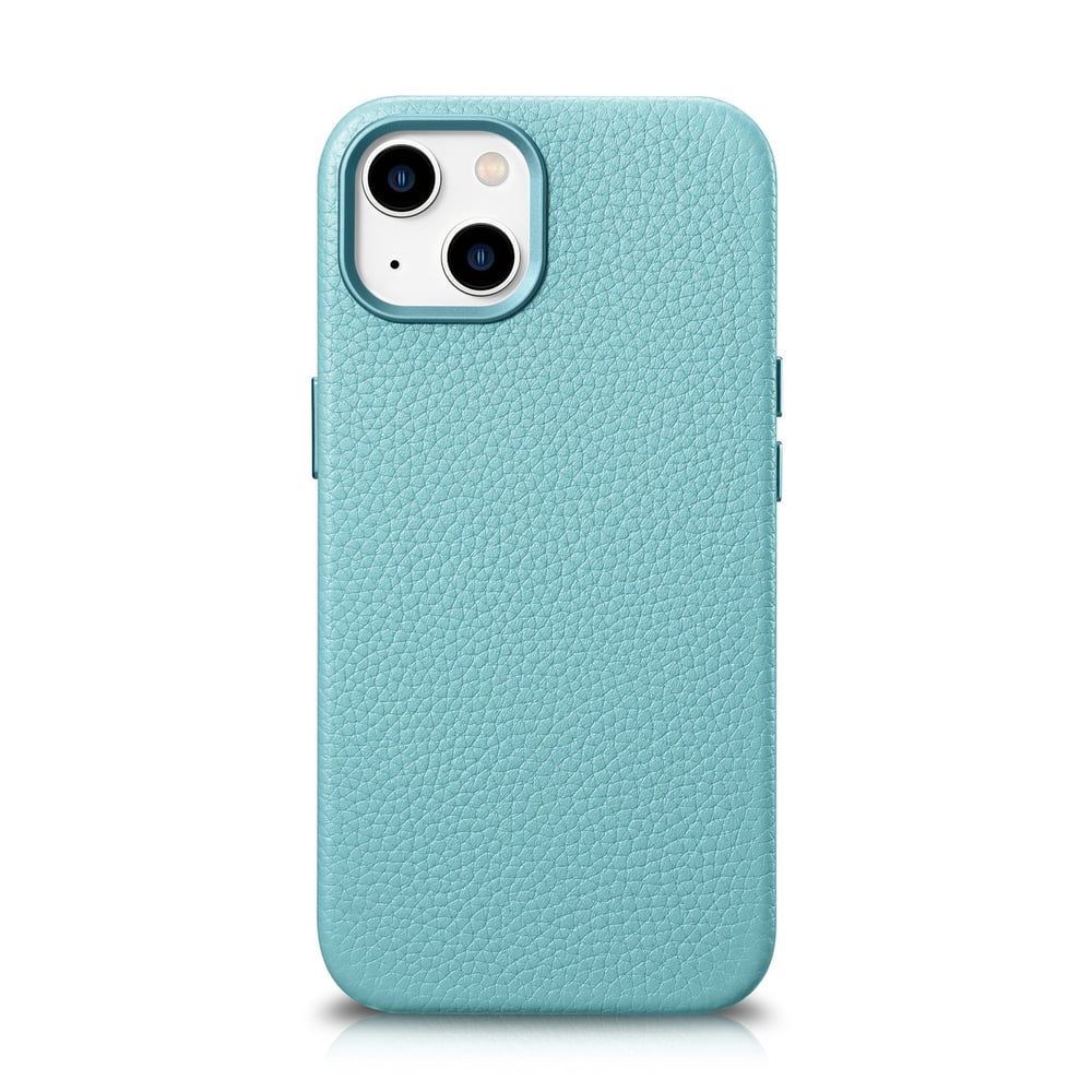 iCarer Litchi Premium Leather Back Cover Δερμάτινο Μαγνητικό Πράσινο (iPhone 14 Plus)