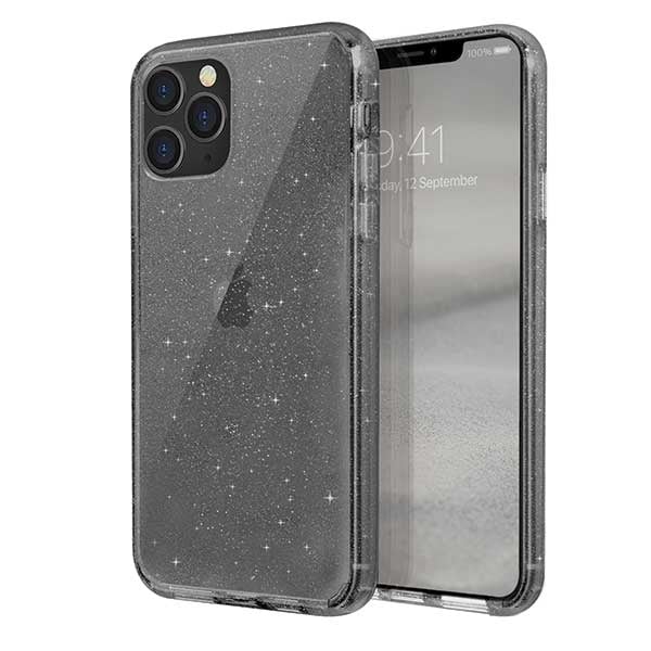 Uniq LifePro Tinsel Back Cover Σιλικόνης Black / Vapor Smoke (iPhone 11 Pro)