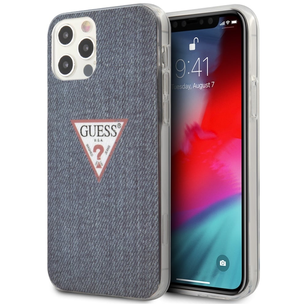 Guess Jeans Collection Back Cover Πλαστικό / Σιλικόνης Μπλε (iPhone 12 Pro Max) GUHCP12LPCUJULDB