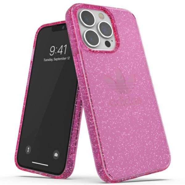 adidas Protective Clear Glitter Back Cover Σιλικόνης Pink Glitter (iPhone 13 Pro)