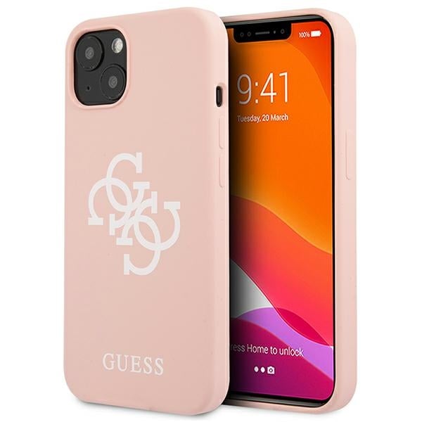 Guess Back Cover Σιλικόνης Ροζ (iPhone 13 mini)