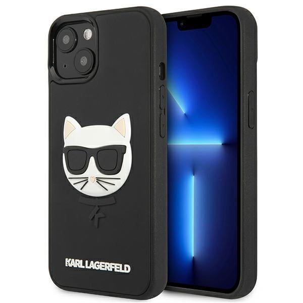 Karl Lagerfeld 3D Rubber Choupette Back Cover Πλαστικό Μαύρο (iPhone 13 mini)