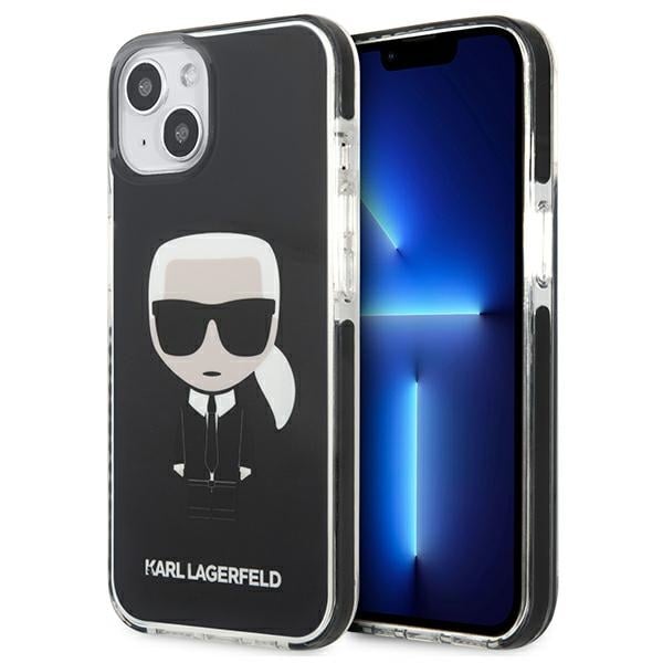 Karl Lagerfeld Ikonik Full Body Back Cover Σιλικόνης / Πλαστικό Μαύρο (iPhone 13 mini)
