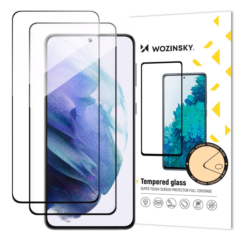 Wozinsky Full Glue Full Face Tempered Glass 2τμχ Μαύρο (Galaxy S23+)