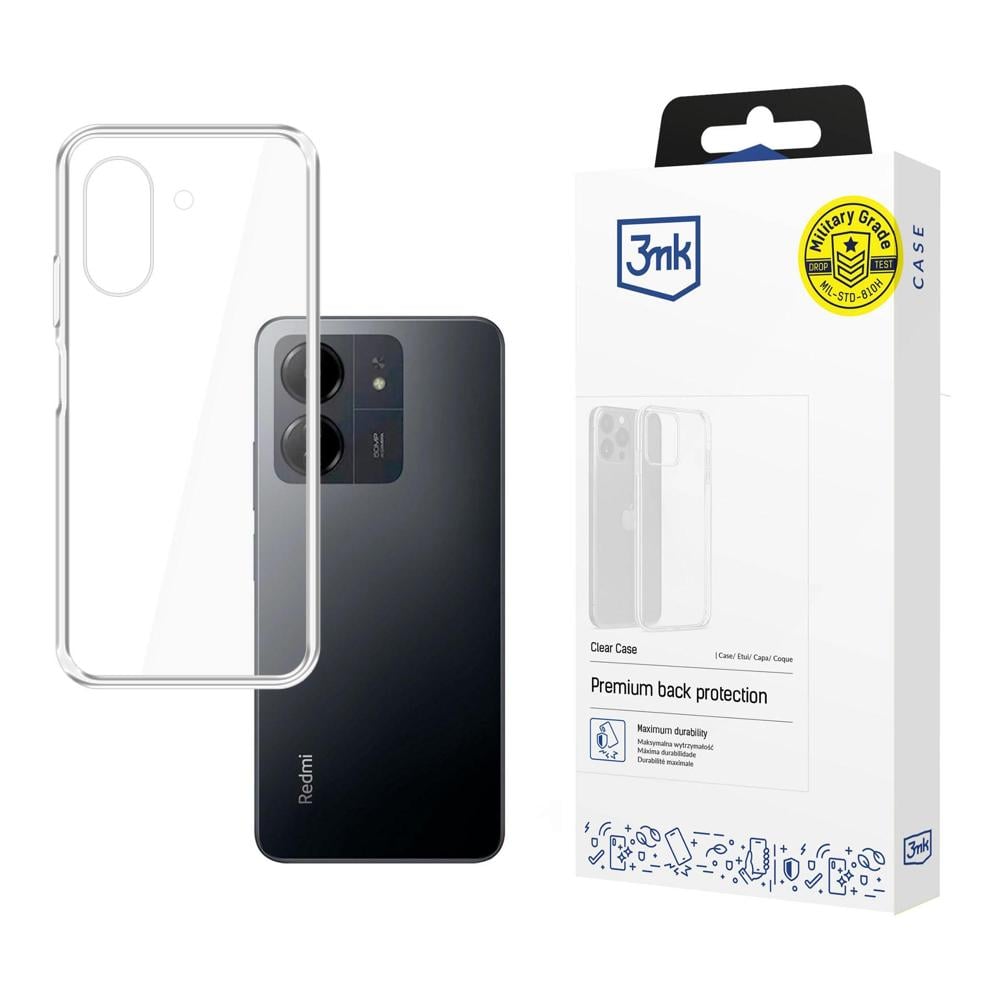 3MK Clear Back Cover Πλαστικό 1.2mm Διάφανο (Redmi 13C, POCO C65.)