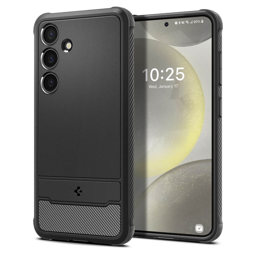 Spigen Rugged Armor Back Cover Πλαστικό 2mm Σετ με Τζαμάκι Μαύρο (Galaxy S24)