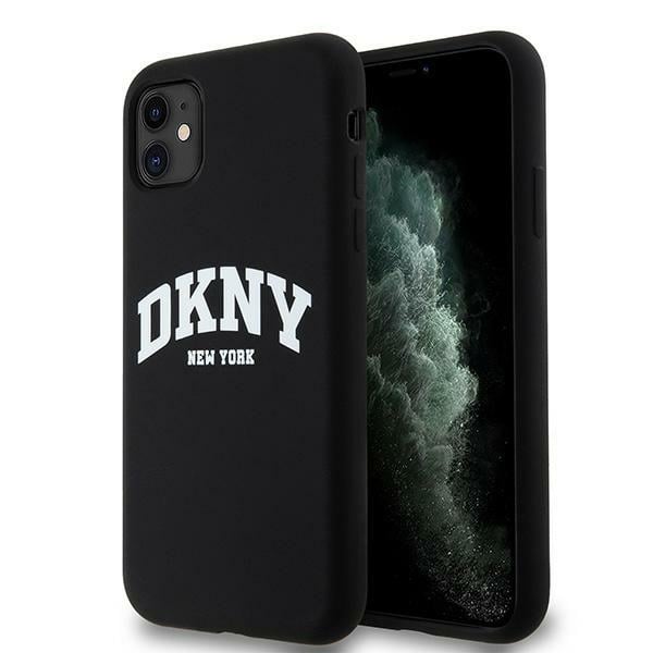 Dkny Futerał Do Iphone 11 Kompatybilny Z Magsafe Dkhmn61snyach Dkny Hc Magsafe Silicone W White Arch Logo Czarny