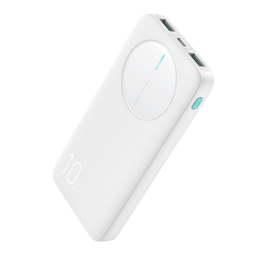 Joyroom JR-PBF12 Power Bank 10000mAh 12W με 2 Θύρες USB-A και Θύρα USB-C Power Delivery / Quick Charge Λευκό