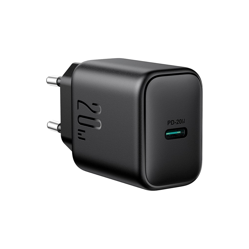 Joyroom Φορτιστής Χωρίς Καλώδιο με Θύρα USB-C 20W Power Delivery / Quick Charge 3.0 Μαύρος (JR-TCF20)