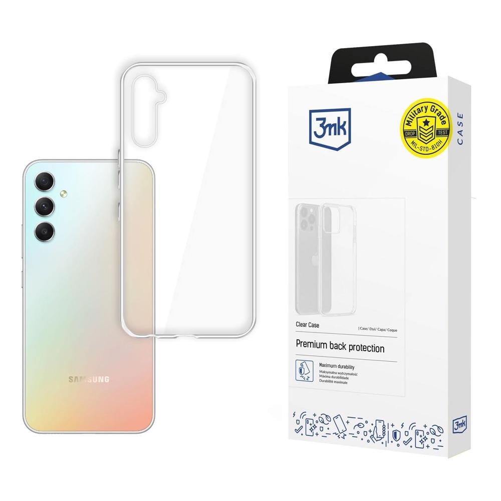 3MK Clear Back Cover Σιλικόνης 1.2mm Διάφανο (Galaxy A34)