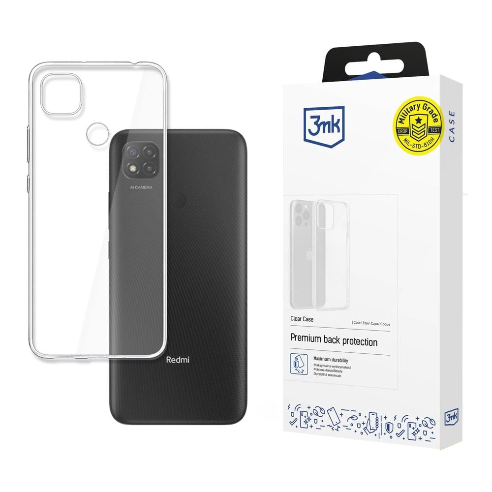 3MK Clear Back Cover Σιλικόνης 1.2mm Διάφανο (Redmi 9C)
