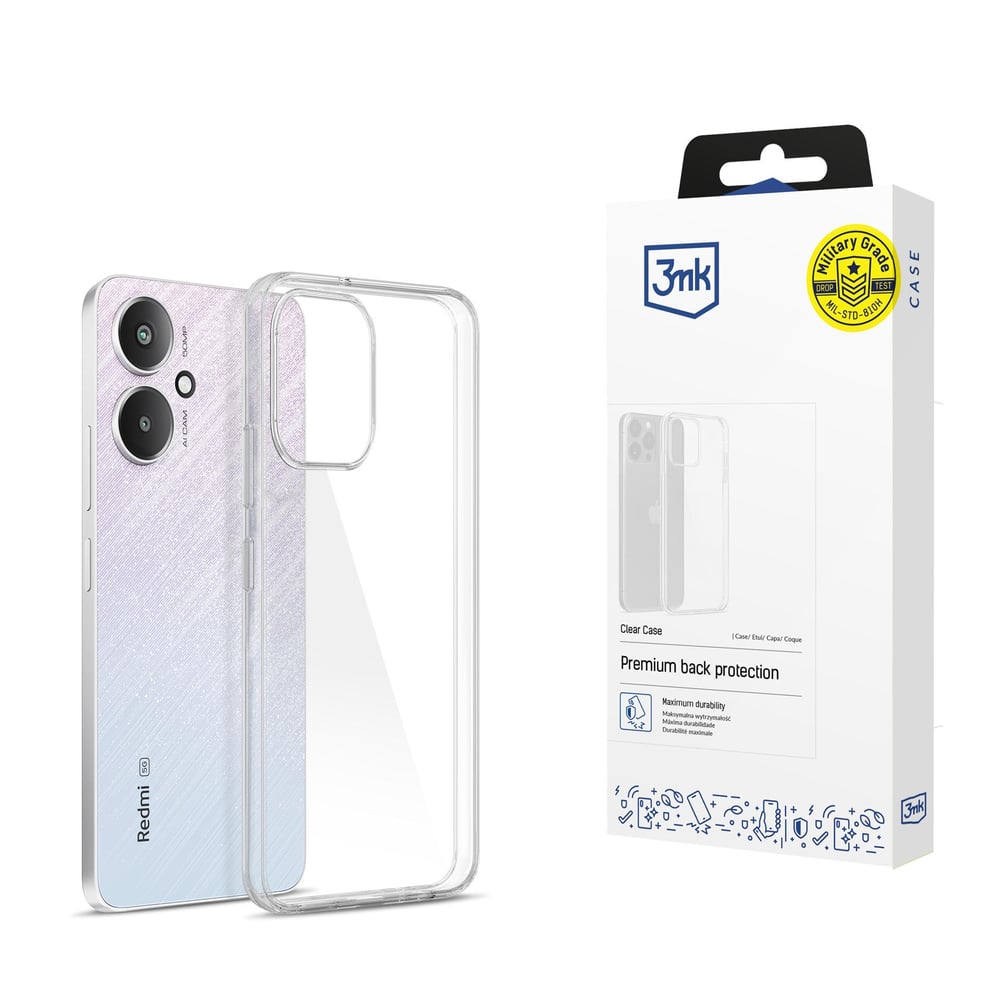 3MK Clear Back Cover Πλαστικό Διάφανο (Xiaomi Redmi 13C 5G)
