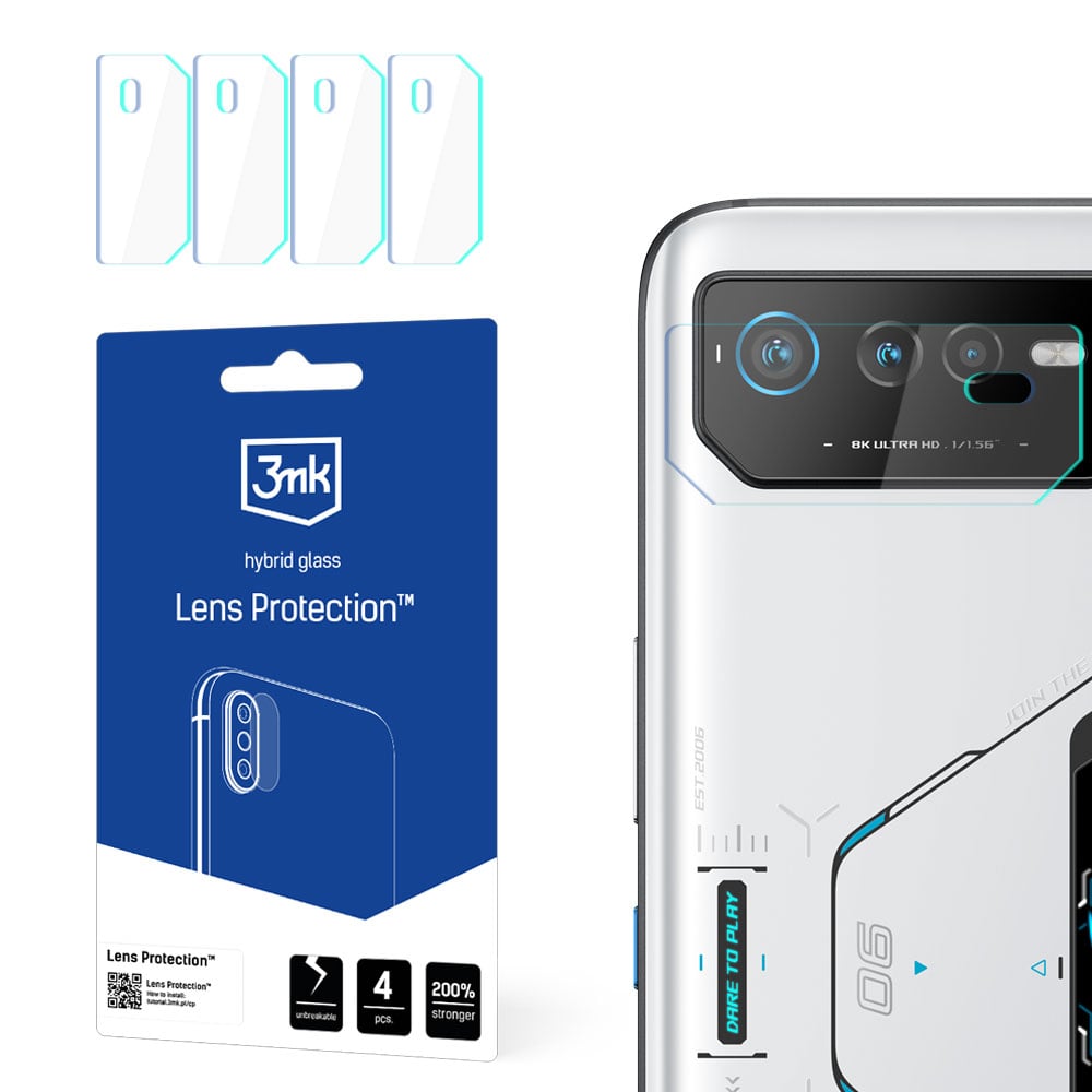 3MK Lens Protection 0.16mm Ceramic Screen Protector 4τμχ (Asus ROG Phone 6/6 Pro/6D/6D Ultimate)