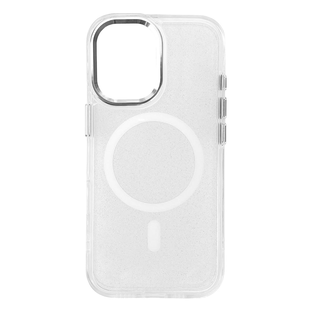 Glitter Case Magsafe Iphone 16 Plus White Glitter