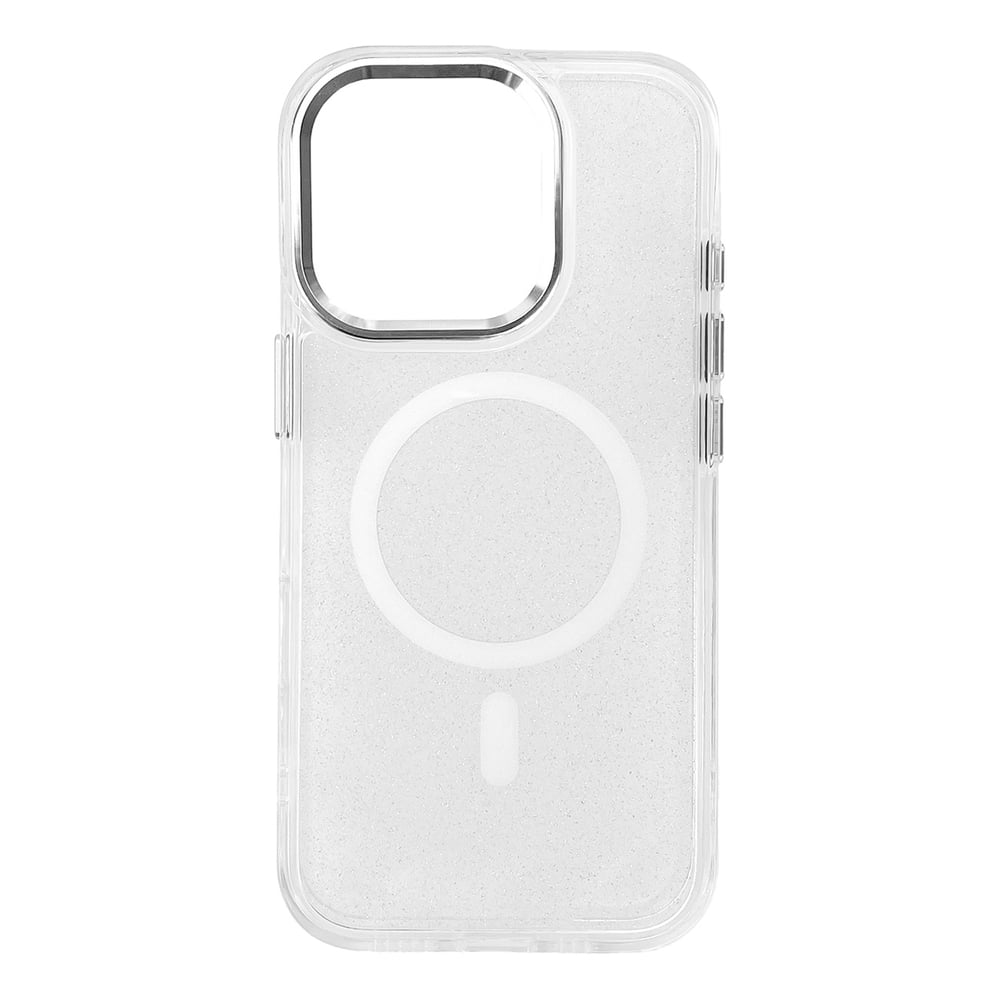 Glitter Case Magsafe Iphone 16 Pro White Glitter