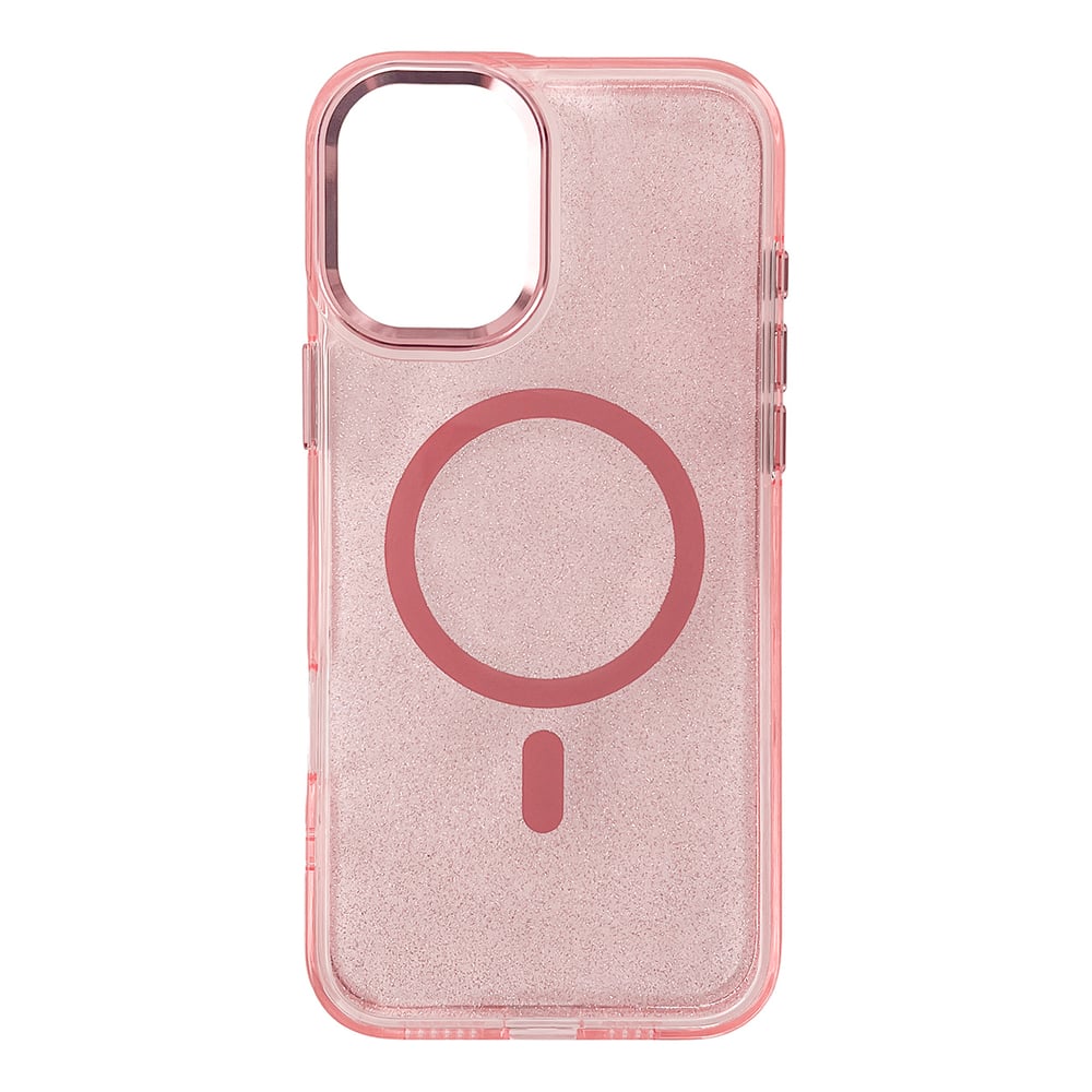 Glitter Case Magsafe Iphone 16 Plus Pink Glitter