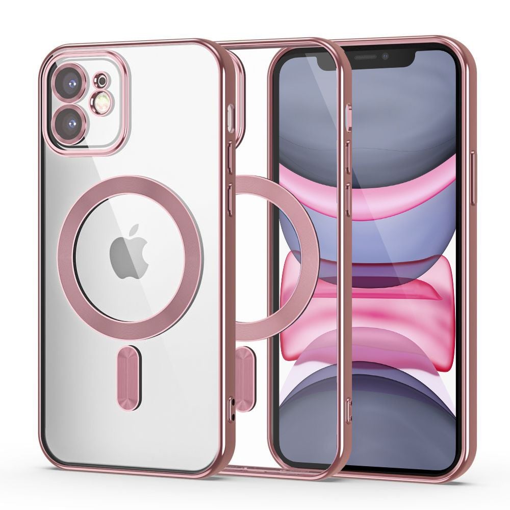 Tech-Protect Magshine Back Cover Σιλικόνης Ροζ (iPhone 11)