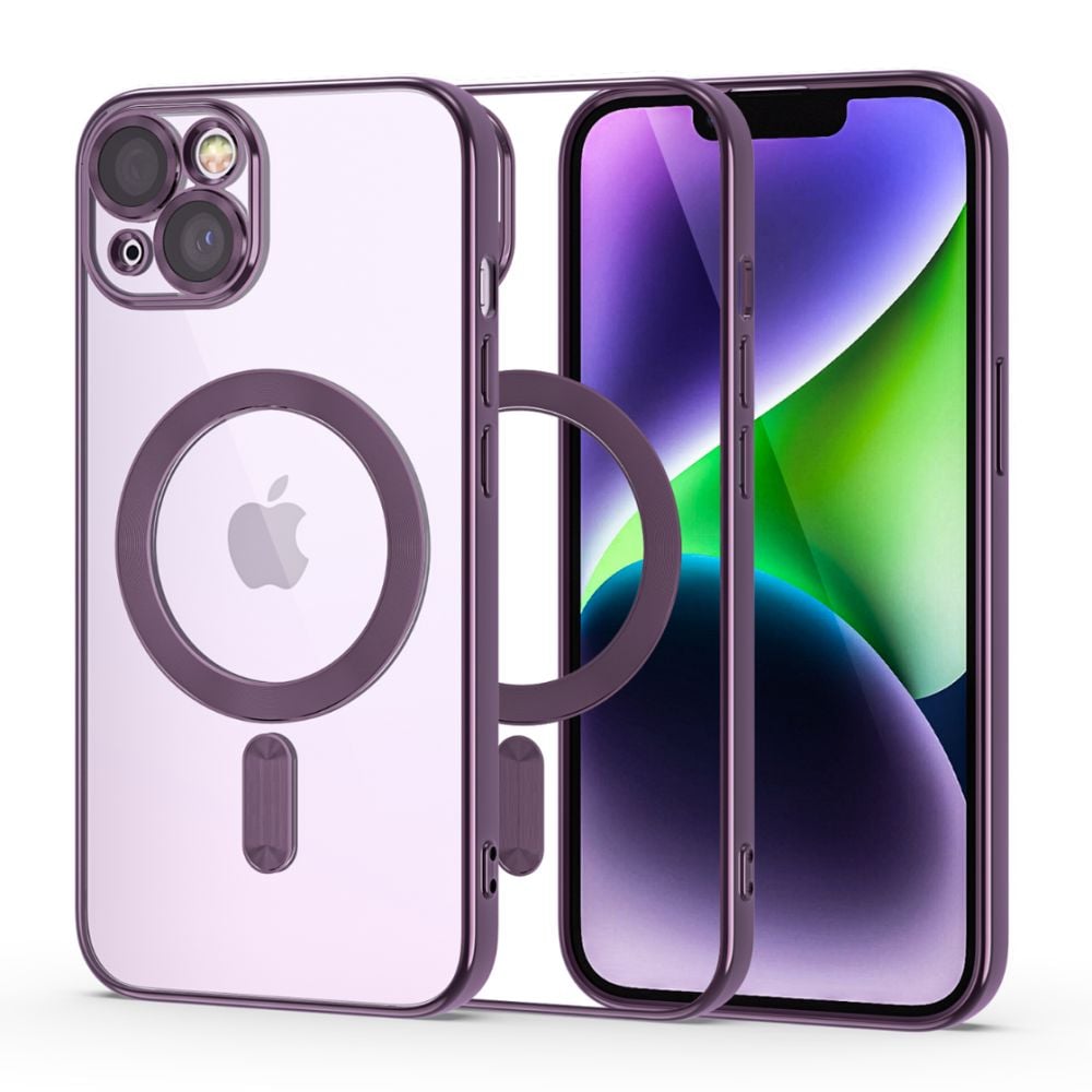 Tech-Protect Magshine Back Cover Tempered Glass Μωβ (iPhone 14)