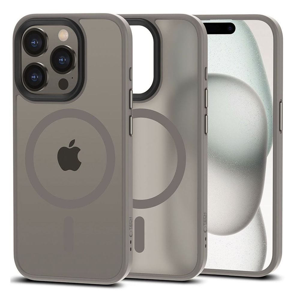 Tech-Protect Magmat Back Cover Σιλικόνης Matte Titanium (iPhone 15 Pro)
