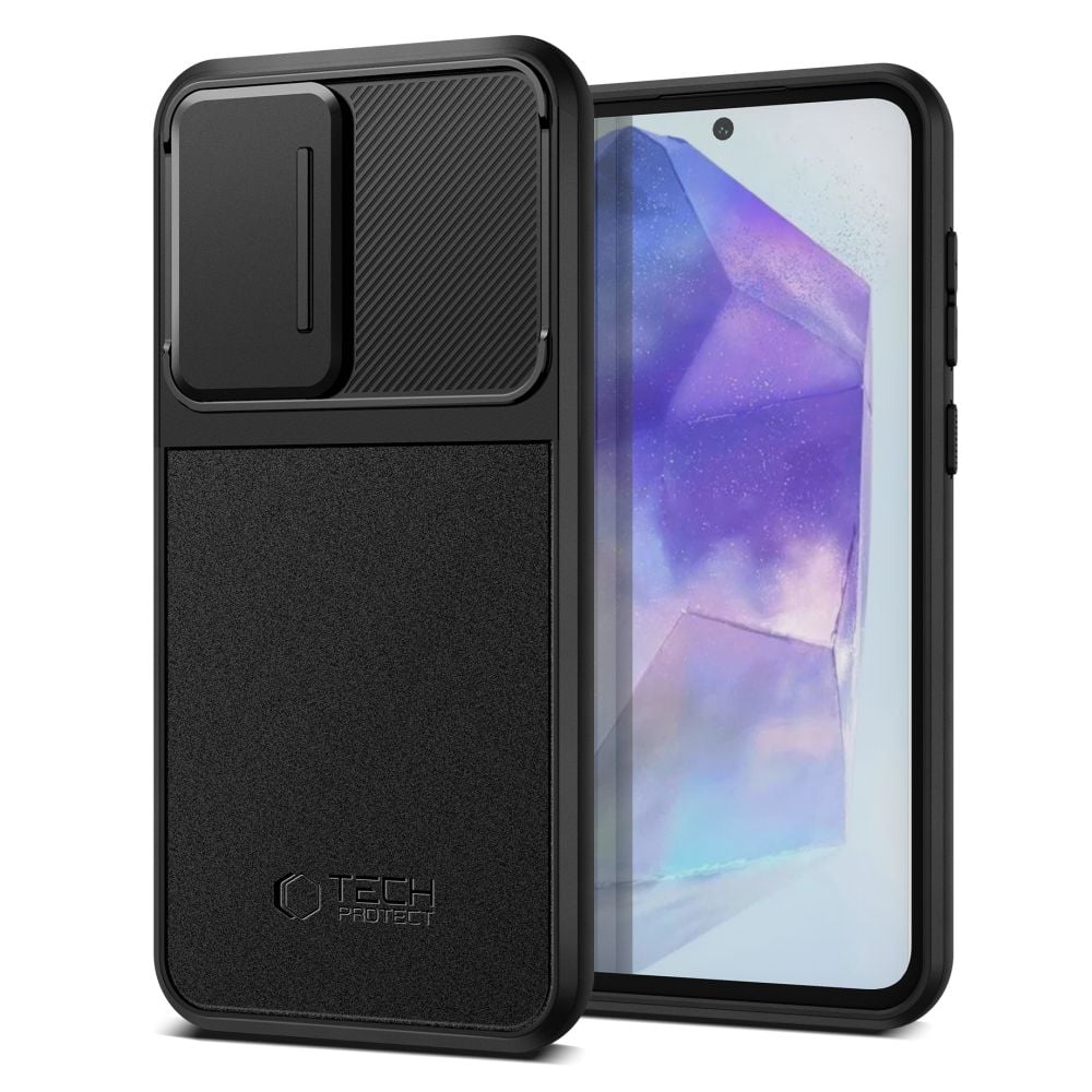 Tech-Protect Velar Back Cover Σιλικόνης Μαύρο (Galaxy A55)