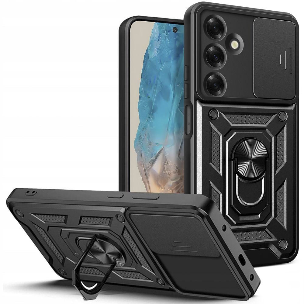 Tech-Protect Camshield Pro Back Cover Tempered Glass Μαύρο (Samsung Galaxy M35)