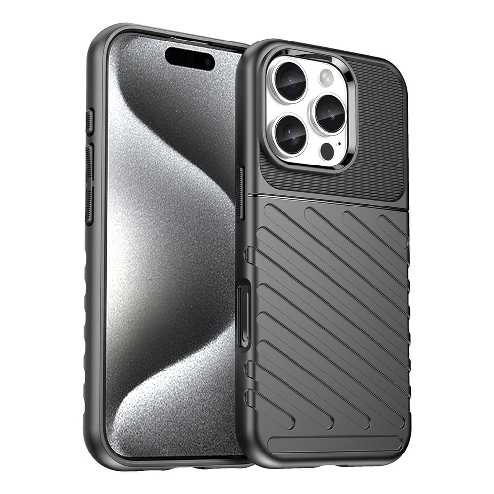Hurtel Back Cover Σιλικόνης Μαύρο (iPhone 16 Pro)
