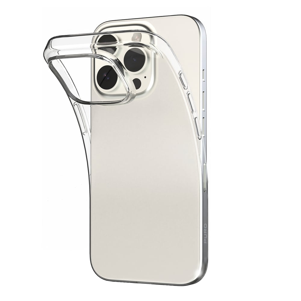 Puro 03 Nude Silicone Case Iphone 16 Pro Transparent 8018417484957