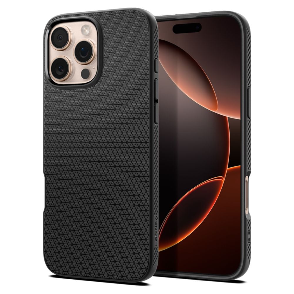 Spigen Liquid Air Back Cover Σιλικόνης 0.3mm Matte Black (iPhone 16 Pro)