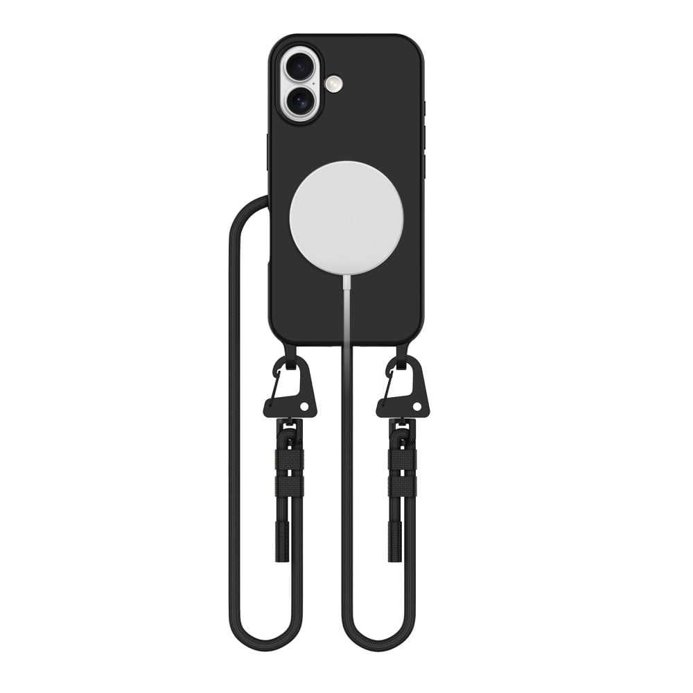 Tech-Protect Magnecklace Back Cover Σιλικόνης Μαύρο (iPhone 16)