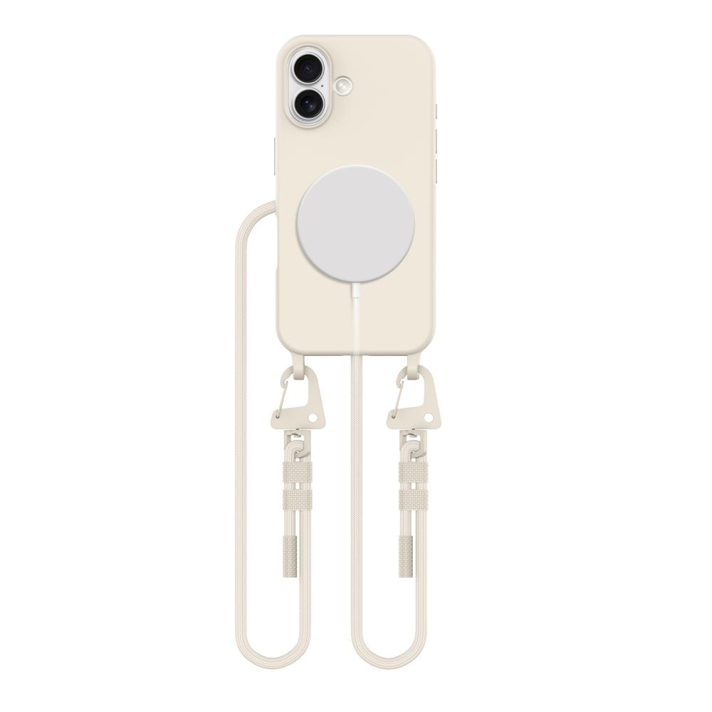 Tech-Protect Magnecklace Back Cover Σιλικόνης Latte (iPhone 16)