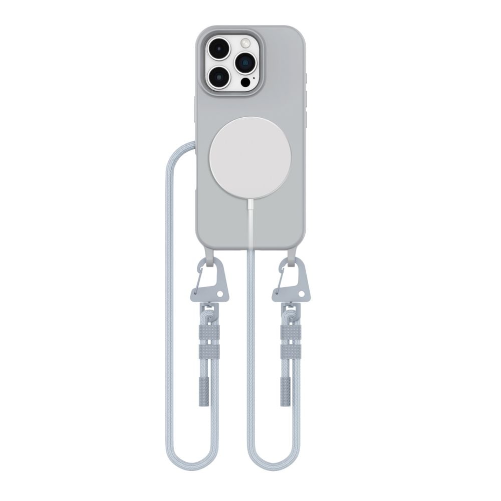 Tech-Protect Magnecklace Back Cover Σιλικόνης Γκρι (iPhone 16 Pro Max)