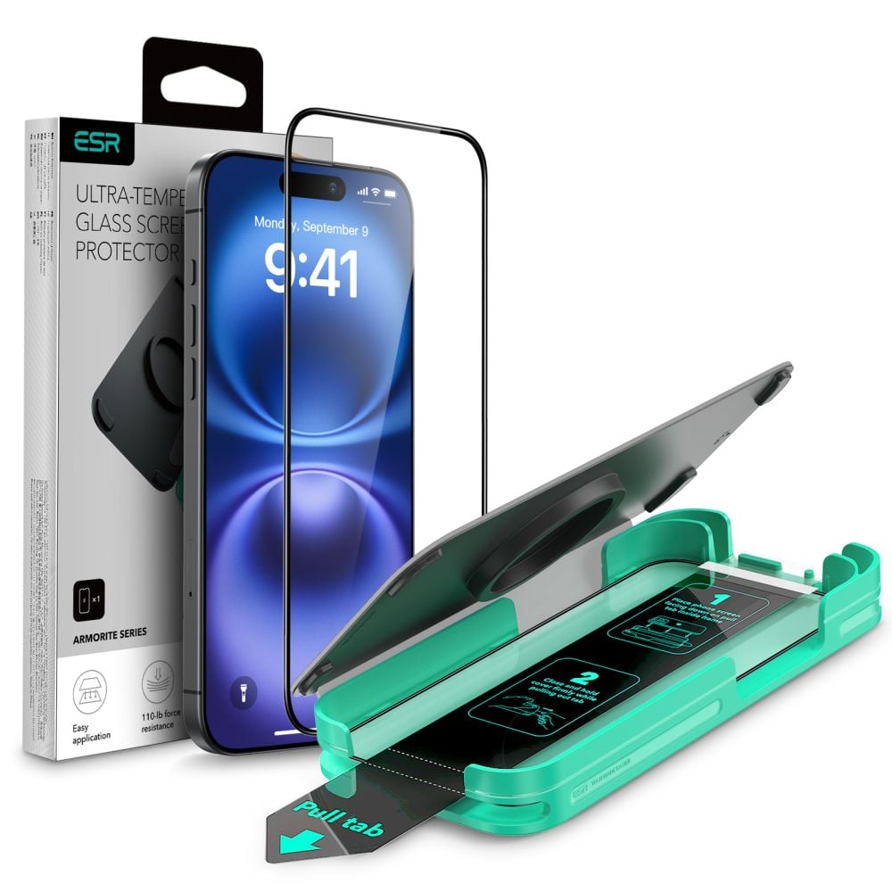 ESR Armorite Tempered Glass Μαύρο (iPhone 16)