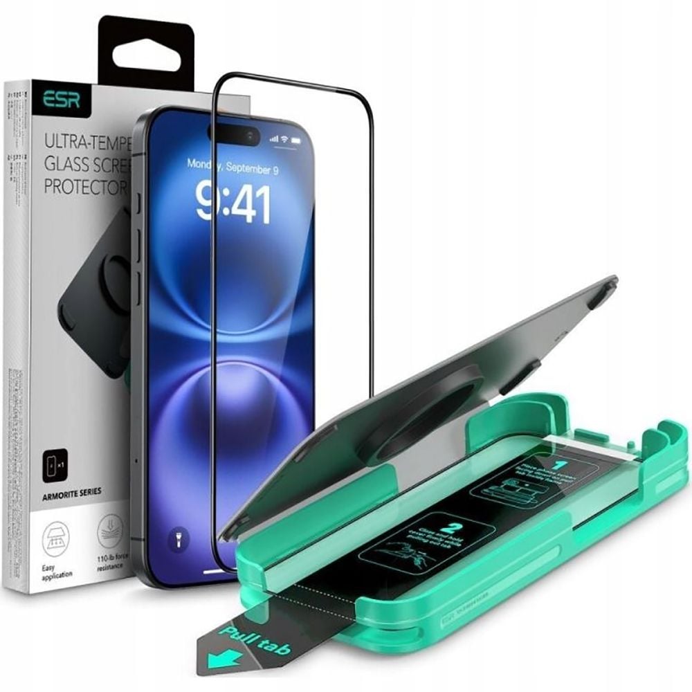 ESR Armorite Tempered Glass Μαύρο (iPhone 16 Pro Max)