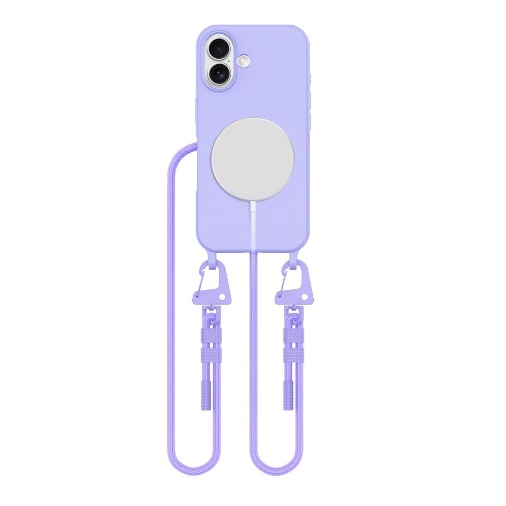 Tech-Protect Magnecklace Back Cover Σιλικόνης Λιλά (iPhone 16)