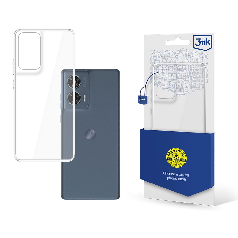 3MK Clear Back Cover Tempered Glass 1.2mm με Λουράκι Διάφανο (Motorola Moto Edge 50 Fusion)