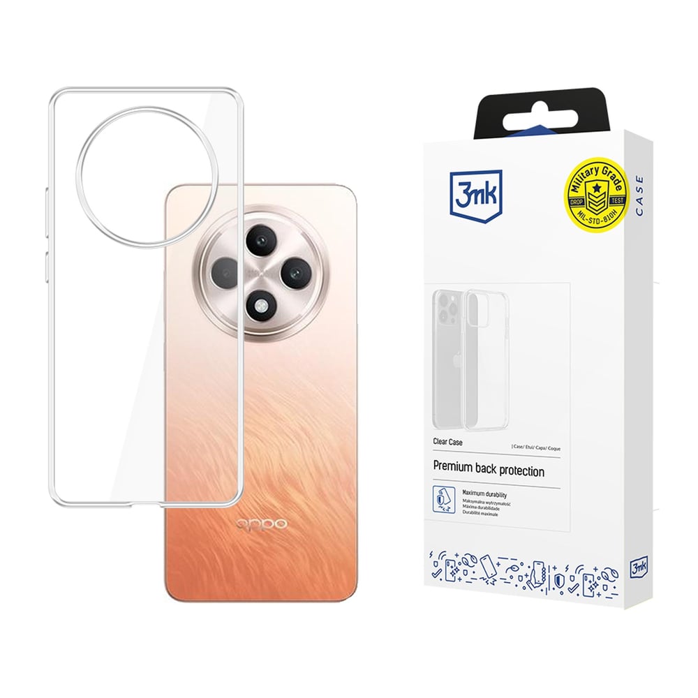 3MK Clear Back Cover Πλαστικό Διάφανο (OPPO Reno 12, 3mk)