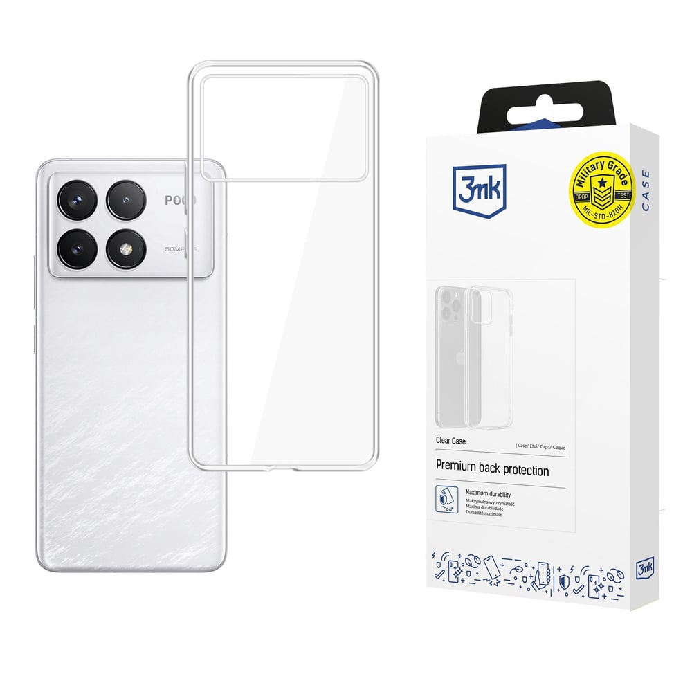 3MK Clear Back Cover Πλαστικό Διάφανο (Poco F6 Pro)