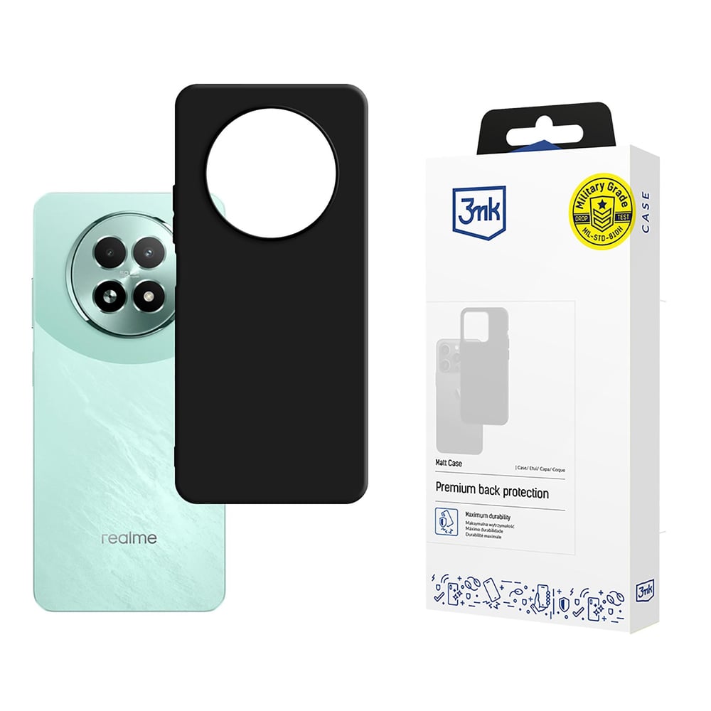 3MK Matt Case Back Cover Σιλικόνης Μαύρο (Xiaomi 13)