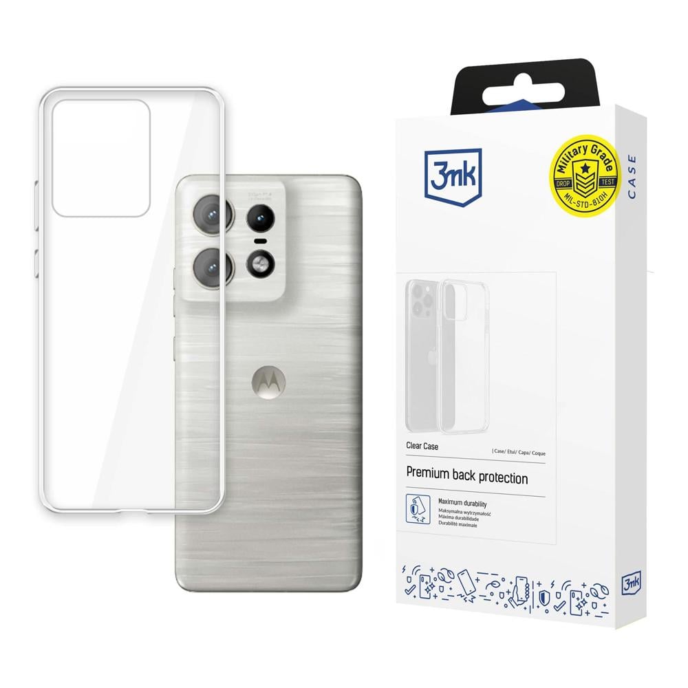 3MK Clear Back Cover Tempered Glass 1.2mm Διάφανο (Motorola Edge 50 Pro)